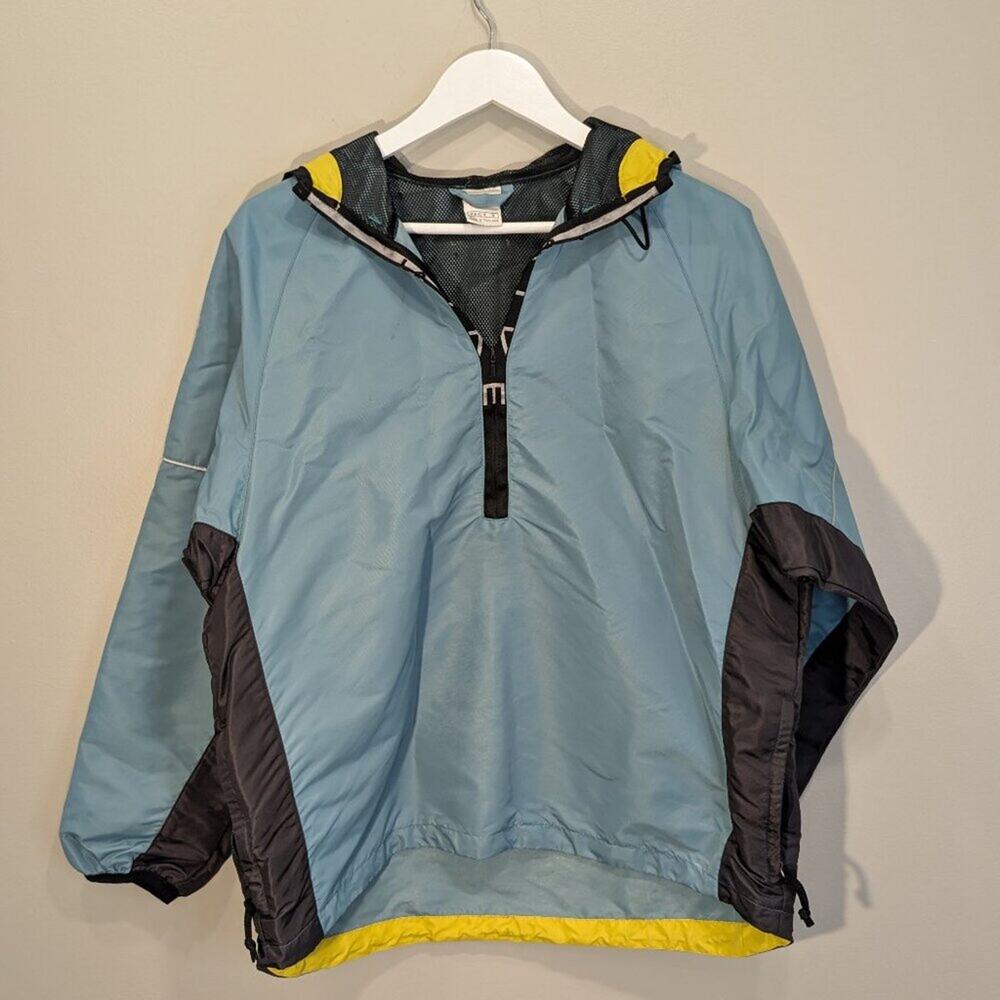 Vintage Nike Jacket Green Zip Hooded Windbreaker Pullover 90s - Size M(8-10)